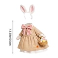 thumbnail image 3 of Porch Goose Outfits Idyllic Easter Goose Statue Dress and Hat Set, Bunny Ear Crown and Floral Tutu, 23 Inch Patio Garden Decoration, Spring Holiday Accent, 3 of 8
