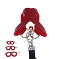 thumbnail image 3 of Juego de arnés y correa para hámster de cuero artificial, suave, fácil de usar, arnés para caminar para ratas, chaleco y correa con campanas, color rojo, 3 of 5