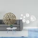 thumbnail image 2 of Escultura para colgar en la pared,Decoración de pared de metal para sala de estar,dormitorio y exterior.,Escultura colgante Arte de pared Disco decorativo,Adhesivo de pared,Calcomanías de, 2 of 8