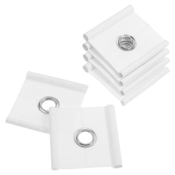 SWETRACE 6Pcs White Awning Eyelets for Rv Canopy Lightweight Outdoor Awning Hardware