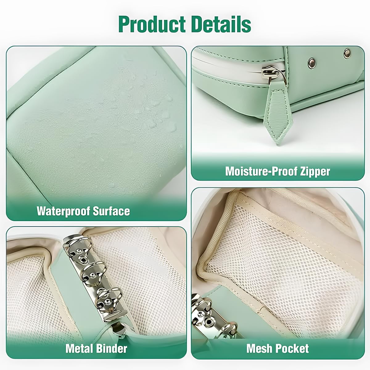 Waterproof Pill Pouches – Reusable A8 Travel Pill Organizer, Color-Coded Weekly Pouch for Purse & Daily Use