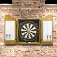 Trademark Global Games Professional Style Solid Wood Dartboard Set with Board and Darts