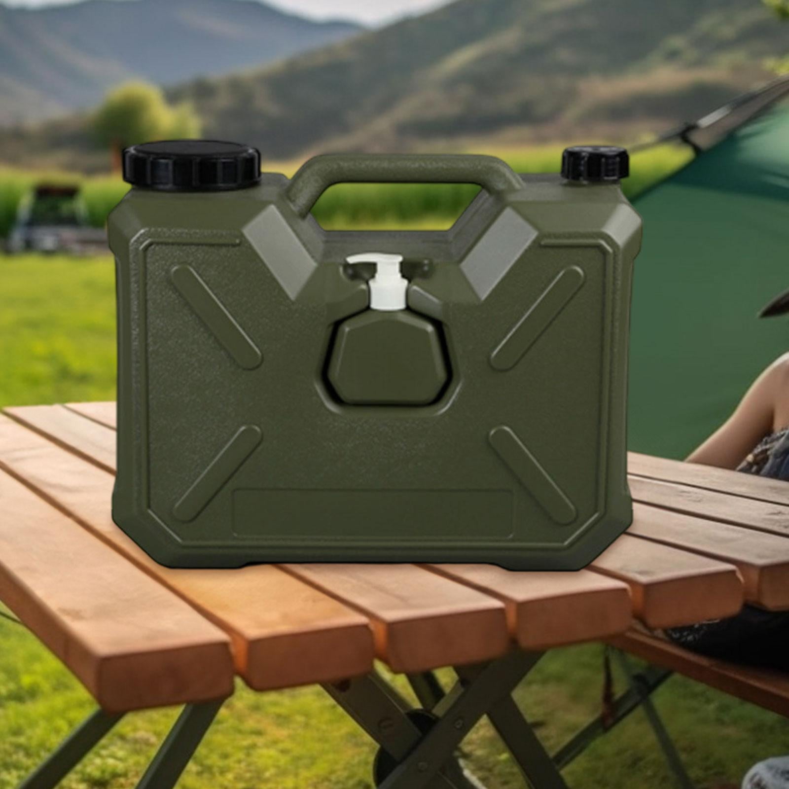 simhoa Water Container with Faucet Outdoor Camping Jug Multifunctional Portable Water Carrier Tank for RV Backpacking Picnic Camping 18L