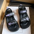thumbnail image 5 of Girls' Sandals, Open Toed Princess Flat Sandals, Summer Beach Soft Soled Sandals, Children/Toddlers, 5 of 6
