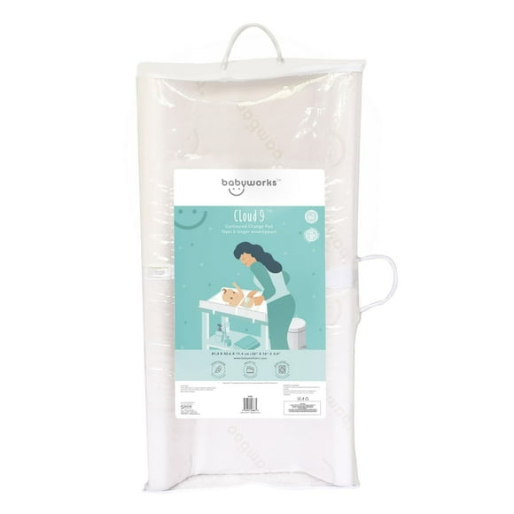 Matelas à langer profilé en mousse à mémoire de forme babyworks ™ Cloud 9 ™