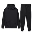 thumbnail image 5 of Jsaierl 2 Piece Sweatsuit Outfits for Women Winter Fleece Lined Warm Long Sleeve Hoodies Sweatshirt Casual Sweatpants Tracksuit Lounge Set, 5 of 10