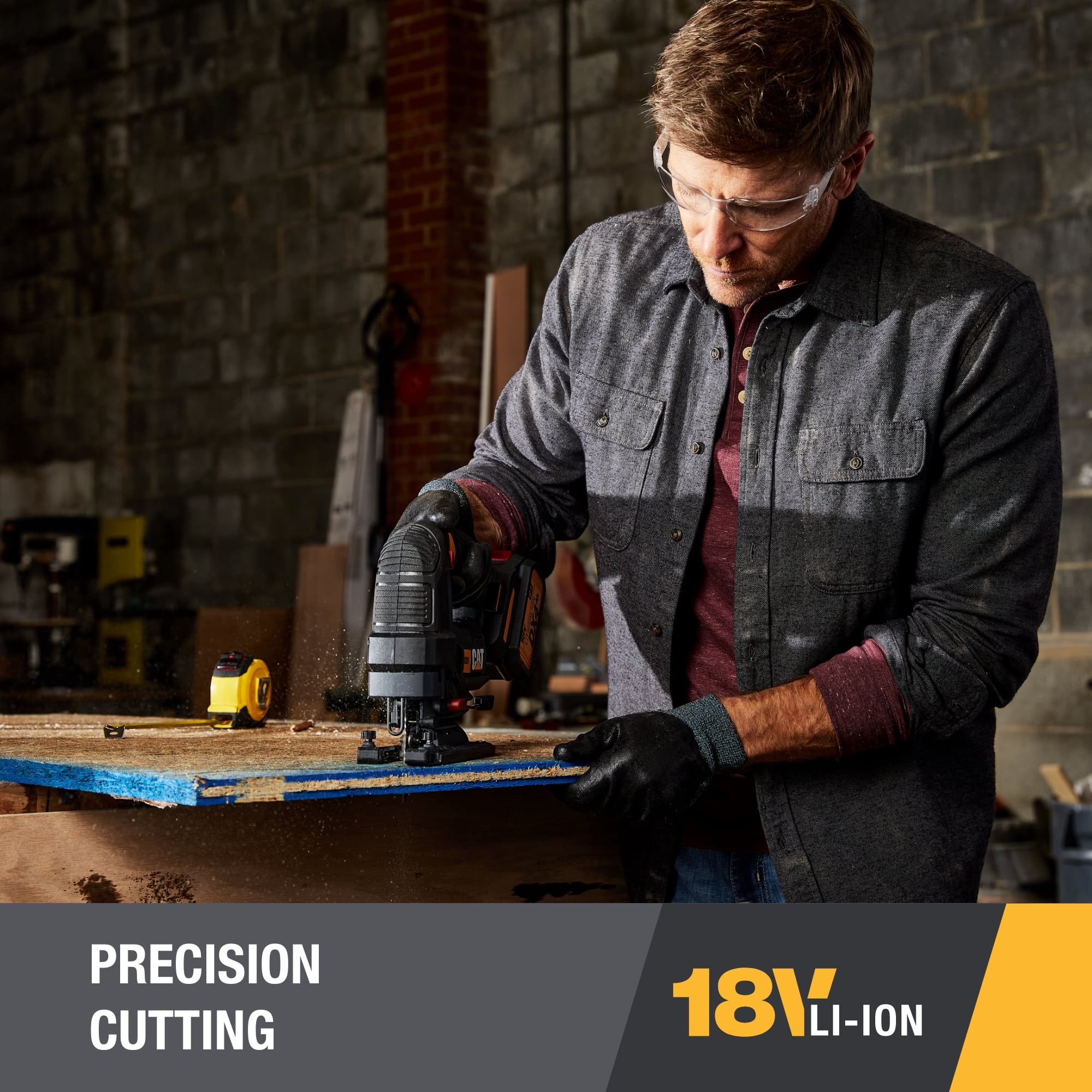 Caterpillar Cat® DX51B 18V 1 FOR ALL Cordless Jig Saw with Brushless Motor (Tool Only)