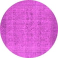 thumbnail image 1 of Ahgly Company Indoor Round Oriental Pink Industrial Area Rugs, 6' Round, 1 of 4