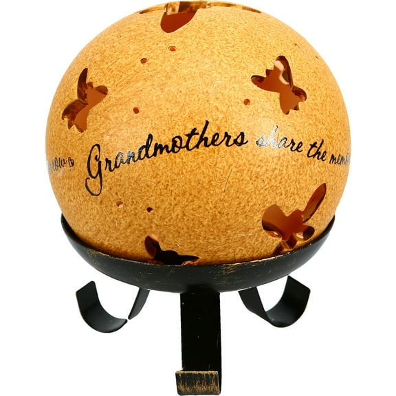 Comfort Candles Grandmother by Pavilion Includes Tea Light Candle and Stand, 5-1/2-Inch, Butterfly Pierced Round