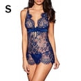 thumbnail image 1 of Falda de noche sexy Pestaña de fibra elástica Escote en V Traje de vestir sexy encantador, S, Azul Methold XX000129-03, 1 of 7