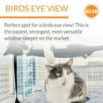 thumbnail image 6 of K&H Pet Products EZ Mount Window Kitty Sill Double Stack Cat Perch Gray 12 X 23 Inches, 6 of 12