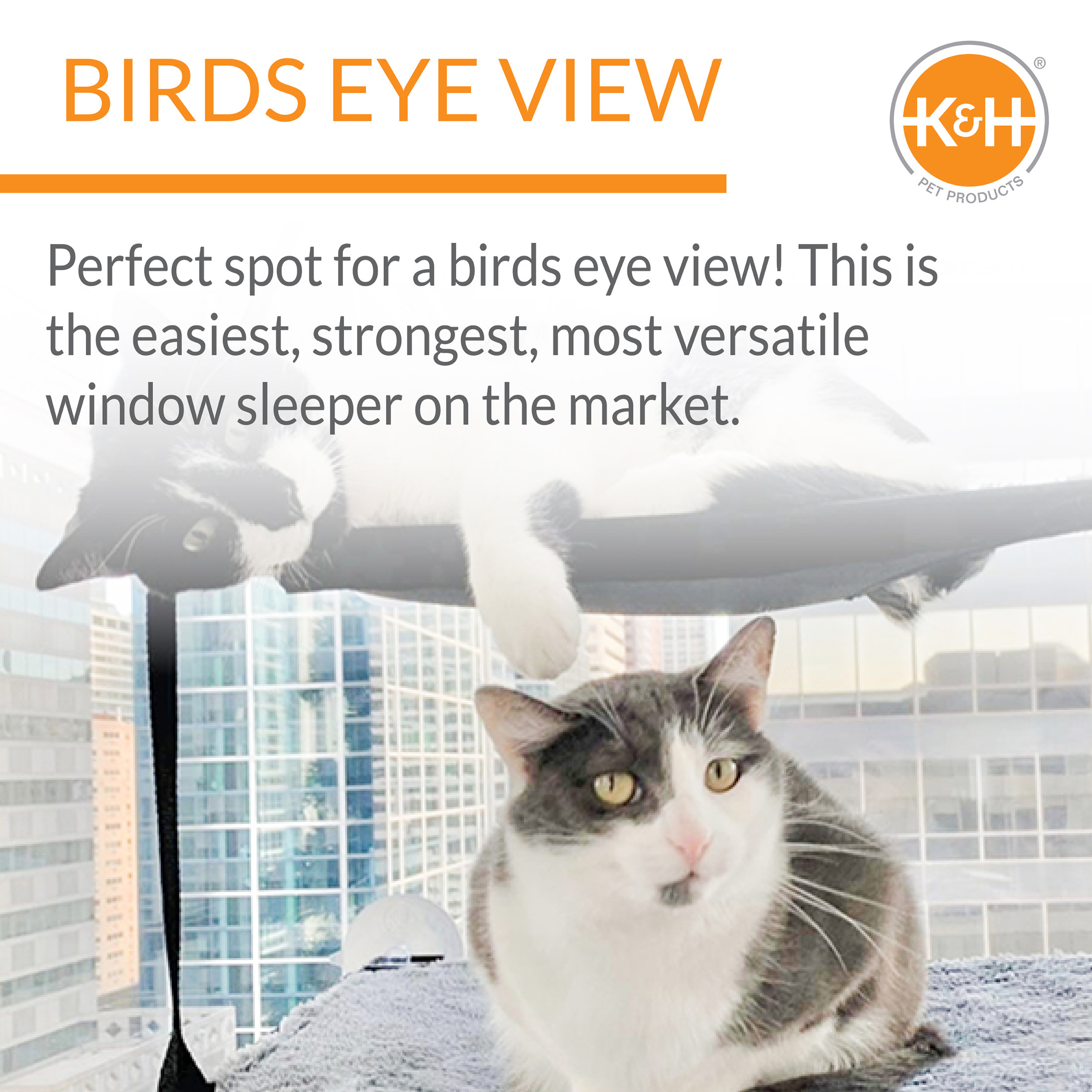 K&H Pet Products EZ Mount Window Kitty Sill Double Stack photo 5