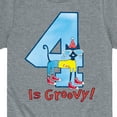 thumbnail image 3 of Pete the Cat -  Happy 4th Birthday - Toddler And Youth Short Sleeve Graphic T-Shirt, 3 of 6