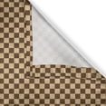 thumbnail image 4 of Ambesonne Checkered Valance Pack of 2, Checkerboard Wooden, 54"X12", Brown Pale Brown, 4 of 5