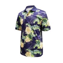 Monterey Club Men's Aloha Print Golf Polo Shirt #1538