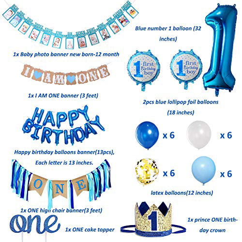 1x 1 Today Happy Birthday Foil Party Banner. 