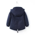 thumbnail image 6 of YOUYEDIAN Kids Boys Girls Coats Winter Thicken Coat Solid Hooded Jacket Toddler Thick Warm Outwear Girls Boys Jackets Navy 6-7 Years, 6 of 6