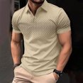 thumbnail image 4 of Camisas de Manga Larga para Hombres Suéter Cremallera Impresión Solapa Cuello, Blusa Casual para el Invierno, 4 of 6