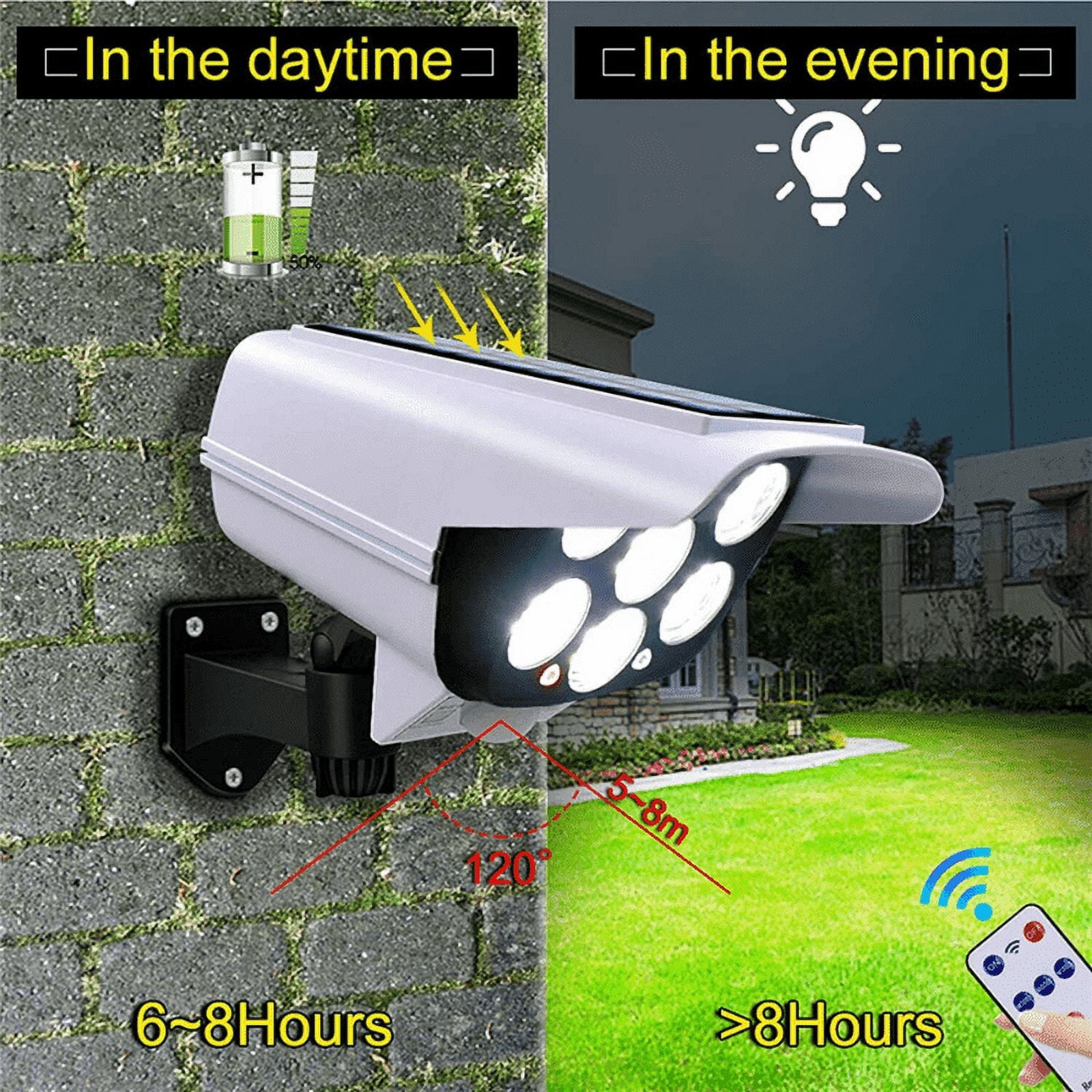 Boost Your Home Security With 77 LED Outdoor Solar Motion Sensor Flood Light!