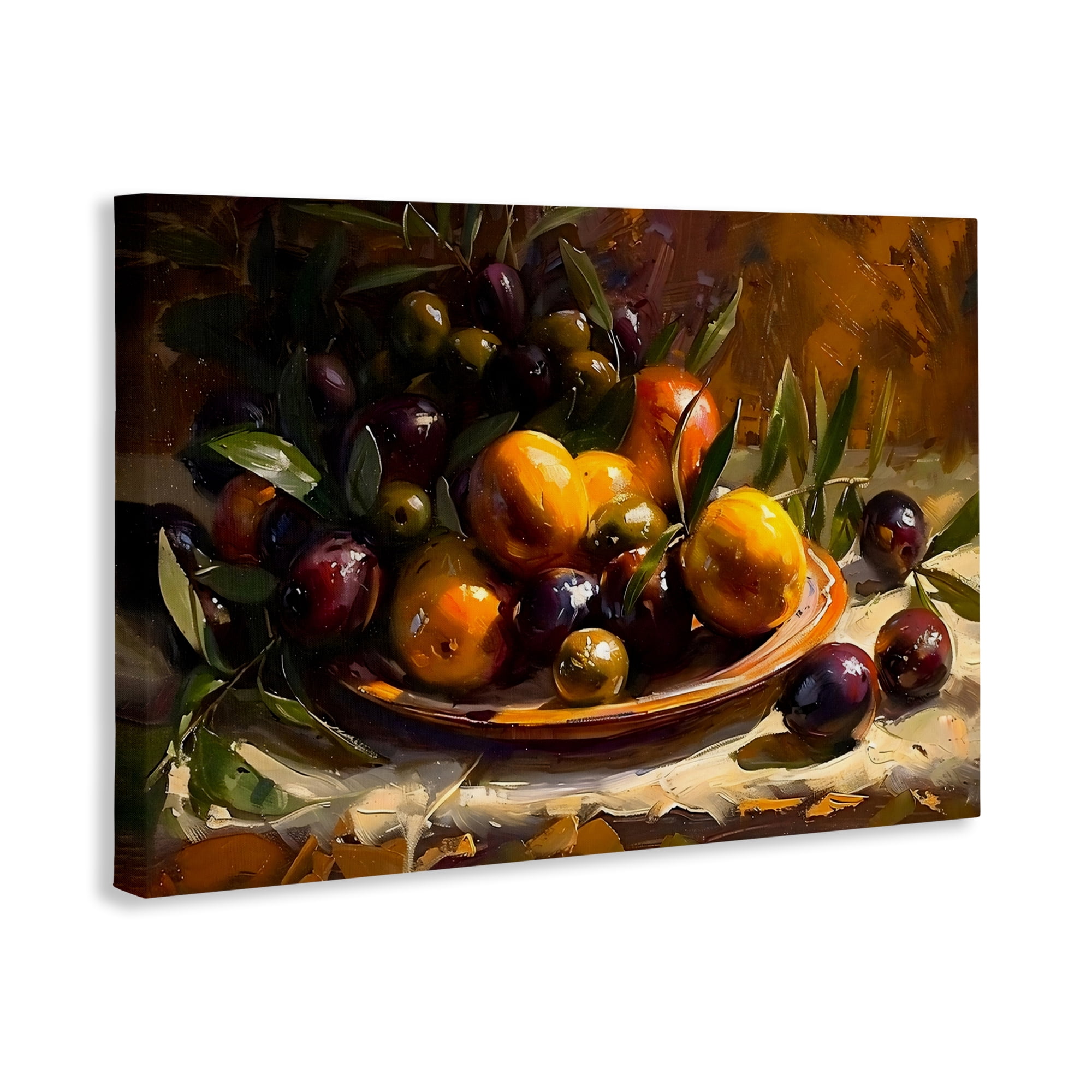 Stupell Industries Array of Olives & Citrus Canvas Wall Art, design by Creative Studio