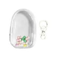 thumbnail image 3 of HILABEE Clear Figure Display Bag with Keychain Mini Doll Storage Bag for Mini Figure White Round, 3 of 9