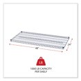 thumbnail image 2 of Alera Industrial Wire Shelving Extra Wire Shelves, 48w x 24d, Silver, 2 Shelves/Carton, 2 of 7