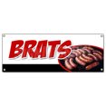 thumbnail image 1 of Brats Banner Sign Bratwurst Beer Wisconsin Cheese Grilled Battered, 1 of 1