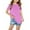 Pink, variant on HAiming Kids Boys Girls Summer Short Sleeve Shirts Casual Round Neck Solid Color Tunic Tops 2025 Basic Tee Blouses