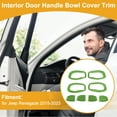 thumbnail image 2 of Cubierta de Tazón de Mango de Puerta Interior para Jeep Renegade 2015-2023 Marco de Decoración de Mango Interior Verde ABS 4 Pcs, 2 of 6
