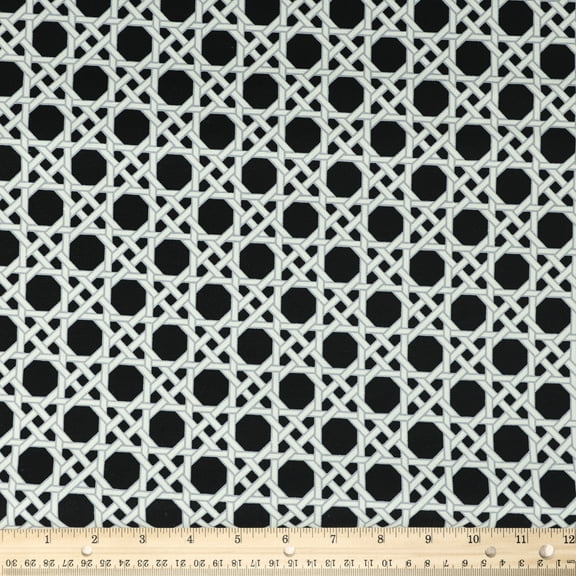 Waverly Inspirations 100% Cotton Duck 54" Canning Print Black Color Sewing Fabric By the Bolt