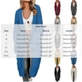 thumbnail image 5 of Oksale Long Cable Knit Cardigan for Women Plus Size Slouchy Long Sleeve Oversized Sweater Cardigans Duster Fall Open Front Winter Coats 2026 Wine 2XL, 5 of 10