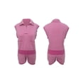 thumbnail image 3 of Yunliwuli Women’s Two Piece Summer Outfits Sleeveless Striped Knit Tank Tops and Shorts Set Loungewear, 3 of 9