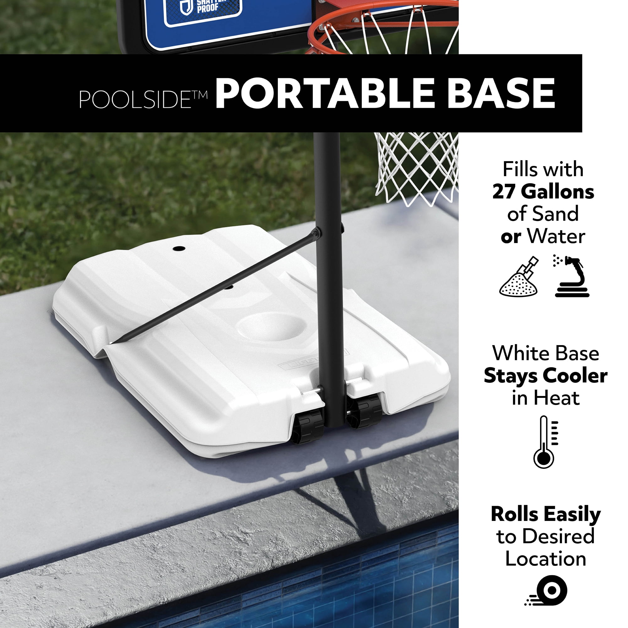 Lifetime WNBA Phoenix Mercury Poolside Basketball Hoop, Outdoor