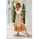 thumbnail image 5 of TEELYNN Boho Casual algodón rayón estampado floral faldas mujeres vintage cintura alta A-line falda verano playa ropa señoras falda mujer, 5 of 5