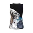 thumbnail image 5 of Sigee Cat Astronaut for Women's Workout Tank Top,Running Tank Tops,Sleeveless Gym Clothes, 5 of 8