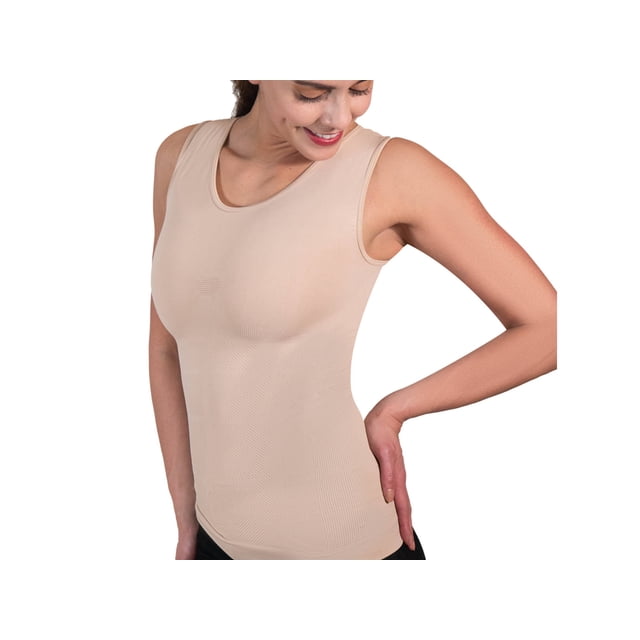 Camiseta faja I Love Shape seamless reductora sin manga nude G