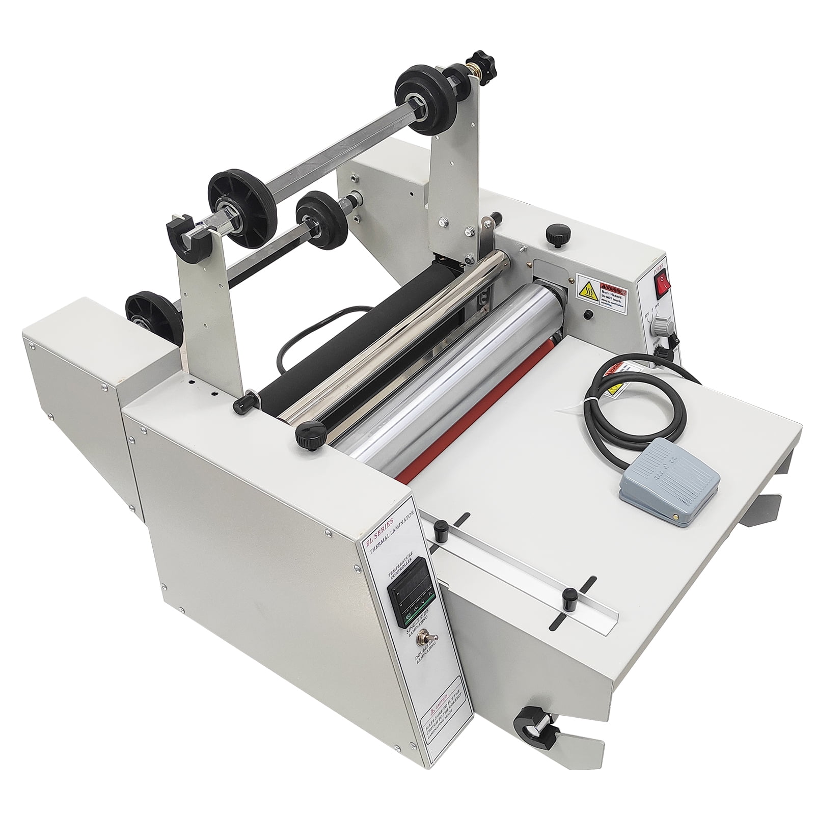 Desktop 14 Inch Steel Roller Electric Thermal Film Hot Roll Lamination Machine with Winding Mechanism