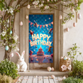 thumbnail image 6 of Colorful and Lively Happy Birthday Banner with Adorable Cartoon Characters Background Party Decoration Ideal for Birthday Parties Photography Backdrops Children Celebrations and Photo Props, 6 of 6