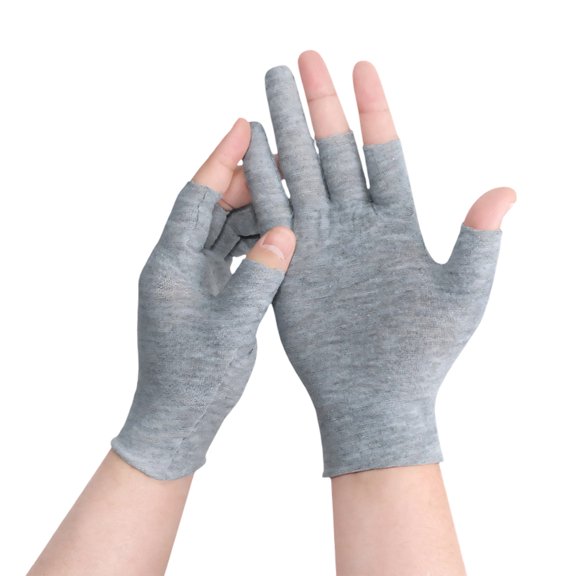 10Pcs Breathable Half Finger Cotton Gloves Lightweight Comfortable for Labor and Daily Hand Protected Improved Grip and Control