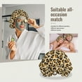 thumbnail image 7 of trendy Leopard print yellow Silk Bonnet for Sleeping Women Men, Adjustable Elastic Satin Bonnet Bonnet for Sleeping, Soft Similar Silk Curly Cuteness Hair Bonnet for Sleeping, 7 of 7