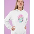 thumbnail image 2 of Manga Couple Shy Girlfriend Hoodie Women -Image by Shutterstock, Female Small, 2 of 4