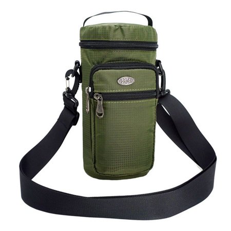 

Camping Sling Bag Shoulder Bag Sundries Storage Bag Hiking Tote Bag Outdoor Sports Bag Water Bottle Pouch Water Bottle Cooler GREEN