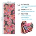 thumbnail image 2 of Chihuahua and Flower Florals Hot Yoga Mat Towel Non Slip for Hot Yoga - Quick-Drying Yoga Mat Cover with 4 Corner Pockets with Travel Bag - Hot Yoga Towel Non Slip 74"x26", 2 of 6