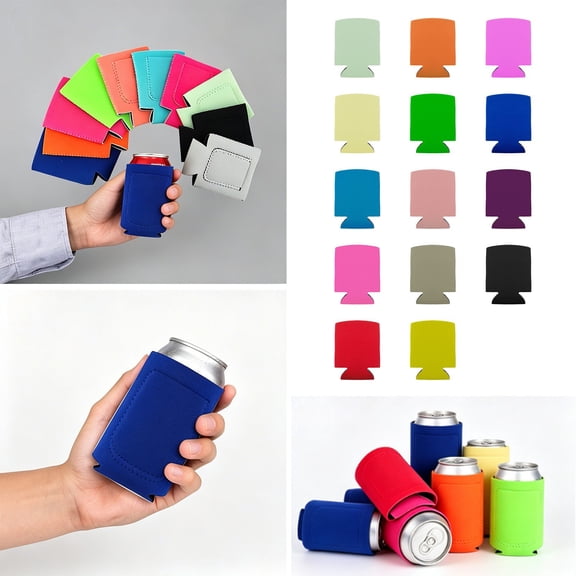 SeekLGT Can Cooler Neoprene Can Koozies Insulated Beverage Sleeve Soft Beer Can Covers Drink Holder Cover, Lightweight Portable Can Sleeves for Cold Drinks Travel BBQ Parties, 1 pc