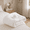 White, variant on 1PC Minimalist Solid Color Cloud Soft Comforter Fits Various Home Decor Styles Machine Washable Multiple Bed Sizes.(Gray & Queen)