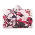 thumbnail image 7 of Hazbin Hotel Animation Hooded Blanket Soft Warm Cloak Wearable Blanket Hoodie For Kids Adult Cozy Flannel Fleece Bedding Throw Hooded Blanket, 7 of 7