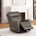 thumbnail image 6 of Furniture of America Hilltop Gray Faux Leather Power Lift Recliner with USB Port, 6 of 11