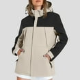 thumbnail image 2 of GEWSEY Women Ski Jacket Waterproof Insulated Winter Snow Coat for Skiing Snowboarding Rain Coats Oversize Unisex (Beige, 3XL), 2 of 9