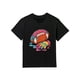 thumbnail image 1 of Rugby T-shirt - Boy & Girl's T Shirt, Kids Cartoon T Shirt With Football Drip Ice Cream Print, Pure Cotton, Versatile And Comfortable, Breathable & Absorb Moisture With Durable Print, 1 of 6