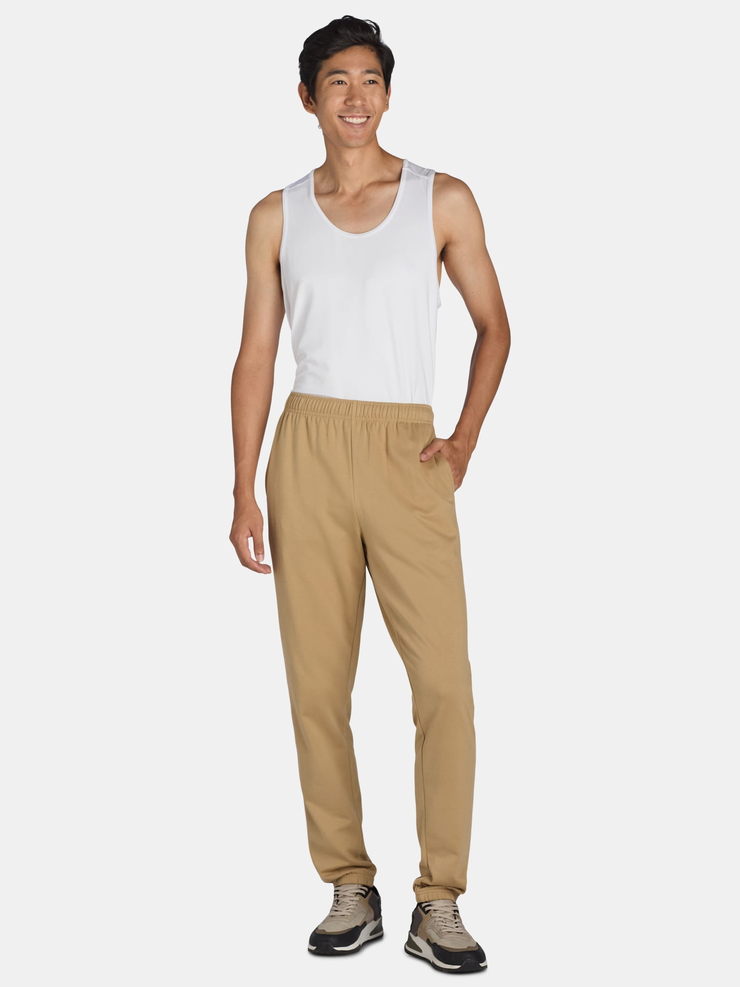 Athletic Works Men's and Big Men’s Fleece Jogger Pants, Sizes S-3XL